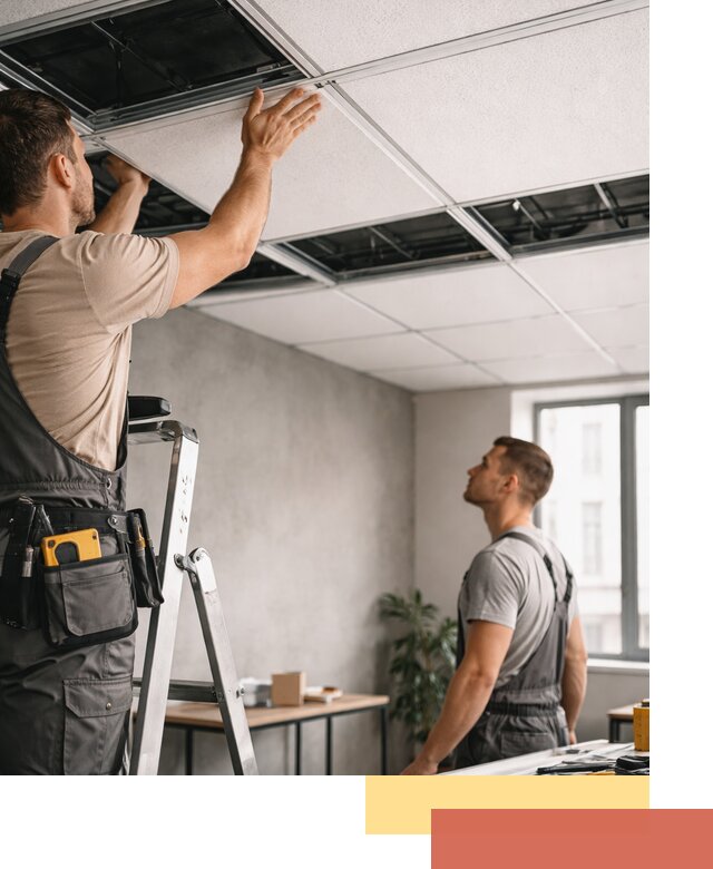 Монтаж потолочной плитки в белебее качественно и в срок