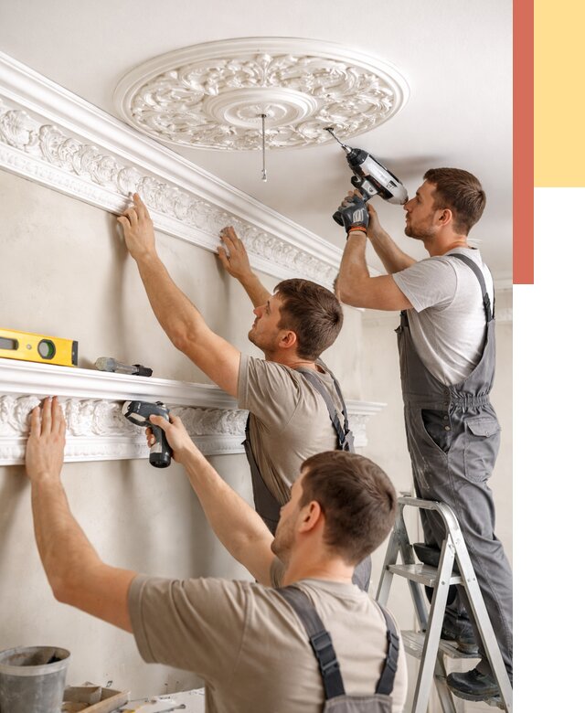 Монтаж лепнины на потолок в белебее от 3264 руб. быстро и недорого | ОТДЕЛОЧНИК-Блб