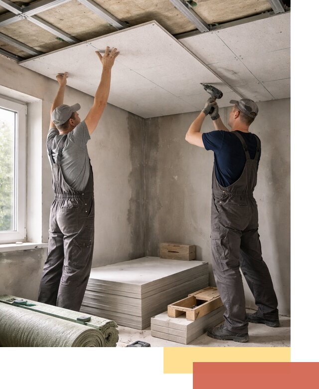 Шумоизоляция потолка панелями ЗИПС в белебее